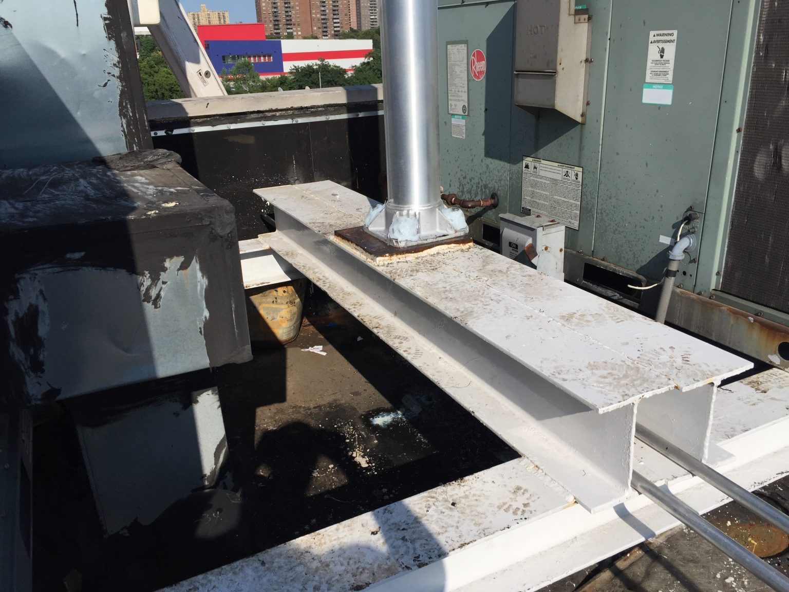 Rooftop flagpole installation NYC Flag Repair