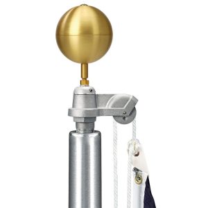 Heavy Duty External Halyard Commercial Flagpole